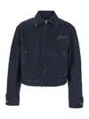 Jacquemus Lapel Long Sleeve Casual Jacket In Blue