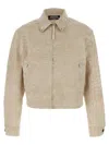 Jacquemus Beige La Veste De-nimes Canevas Jacket In Beige