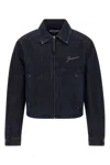 Jacquemus Lapel Long Sleeve Casual Jacket In Blue