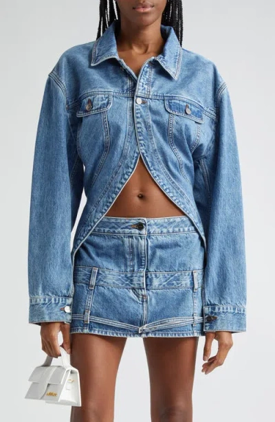 Jacquemus La Veste De Nîmes Caraco Denim Jacket In Blue