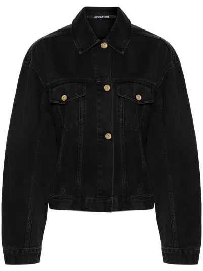 Jacquemus La Veste De-nîmes Denim Jacket In Black