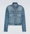 Jacquemus Blue Classic Collar Denim Jacket In Blue