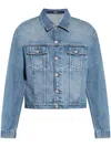 Jacquemus Blue Classic Collar Denim Jacket In Blue