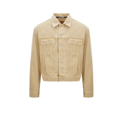 Jacquemus Tan Les Classiques 'la Veste De-nîmes' Denim Jacket In Beige