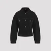 Jacquemus La Veste De Nimes Black Jacket With Rear Belt In Denim Woman In Black