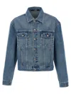 Jacquemus Blue Classic Collar Denim Jacket In Blue