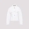 Jacquemus Denim Jacket Structured Flap Pockets In C Off White Tabac