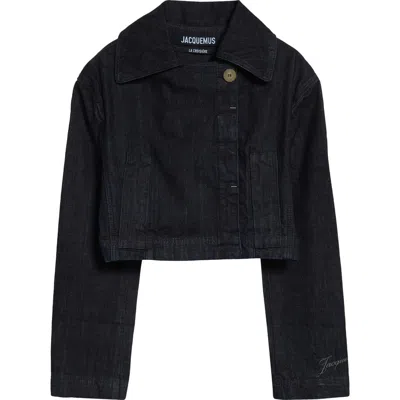 Jacquemus Marino Denim Jacket In Blue