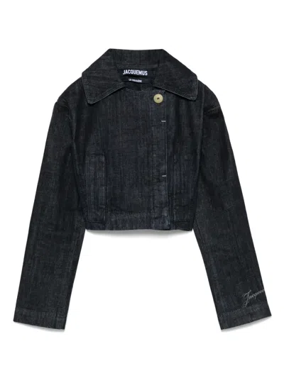Jacquemus Marino Denim Jacket In Blue