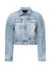 Jacquemus La Veste De Nîmes Oval Jacket In Blue