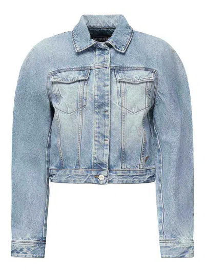 Jacquemus La Veste De Nmes Oval Jacket In Blue
