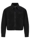 Jacquemus Canvas Coat Front And Back Pockets In Black