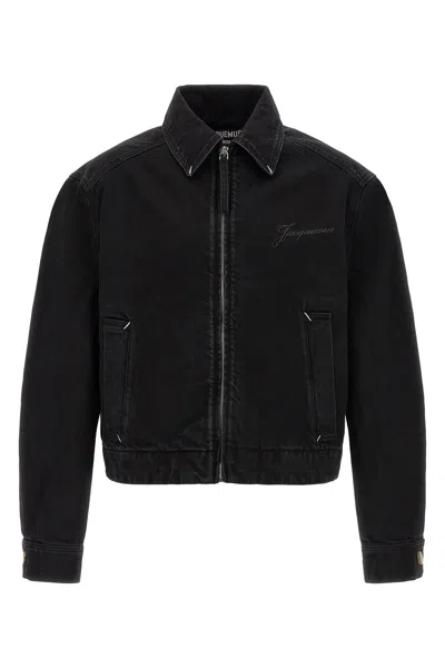 Jacquemus Jacke "la Veste De-nîmes Canevas" In Schwarz