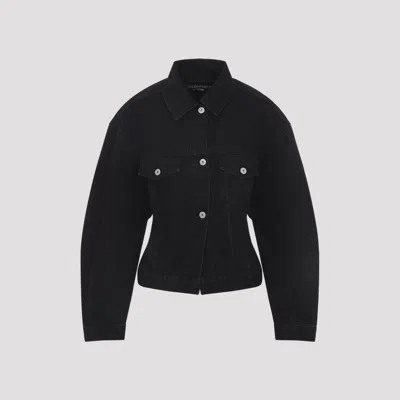 Jacquemus La Veste De-nîmes Denim Jacket In Black