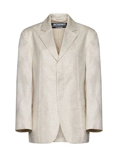 Jacquemus La Veste D'homme Blazer Jacket In Beige
