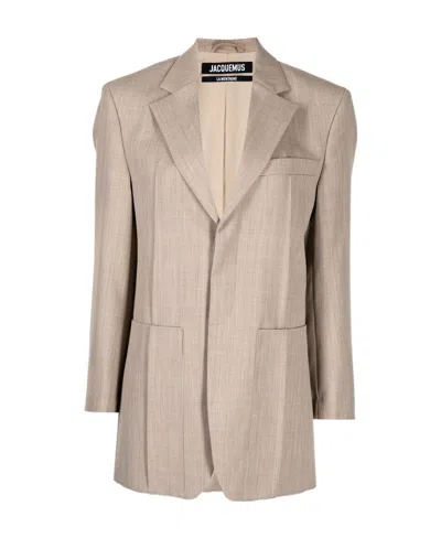 Jacquemus La Veste D'homme Blazer Jacket In Nude