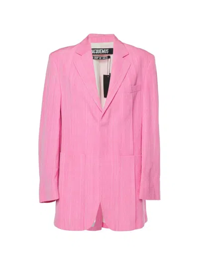 Pre-owned Jacquemus La Veste D'homme Blazer In Pink