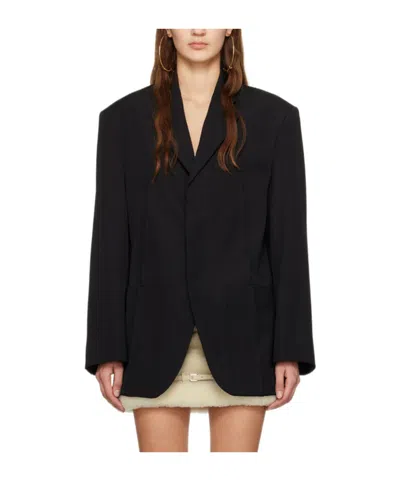 Jacquemus La Veste D'homme Lapel Suit Jacket In Black
