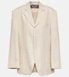 Jacquemus Single-breasted Linen Blazer In Neutrals