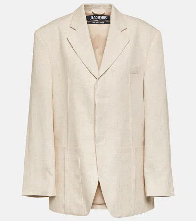 Jacquemus La Veste D'homme Oversized Blazer In Neutrals