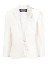 Jacquemus La Veste Filu Blazer In Blanco