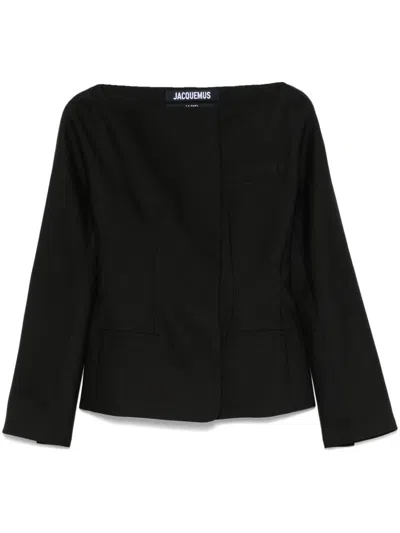 Jacquemus La Veste Jacket In Black  