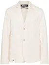 Jacquemus La Veste Jean Canvas Blazer In 中間色