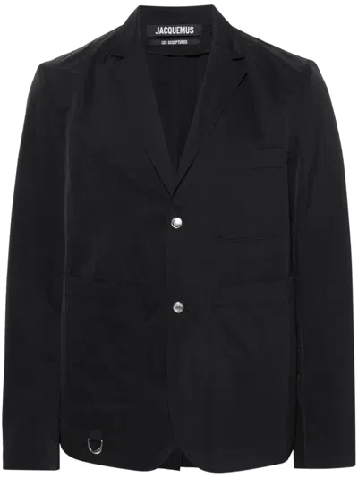 Jacquemus La Veste Jean Blazer In Black