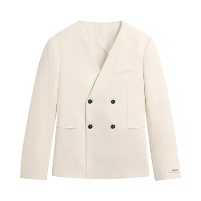 Pre-owned Jacquemus La Veste Marino 'off White' | Men's Size 50