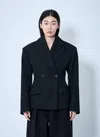 Jacquemus La Veste Norma Double Breast Blazer In Black