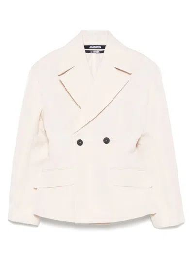 JACQUEMUS LA VESTE NORMA BLAZER - WOMEN'S - VISCOSE/LINEN/FLAX/POLYAMIDE/VISCOSECOTTON