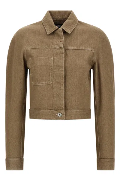 Jacquemus 'la Veste Ovalo Cargo' Jacket In Beige