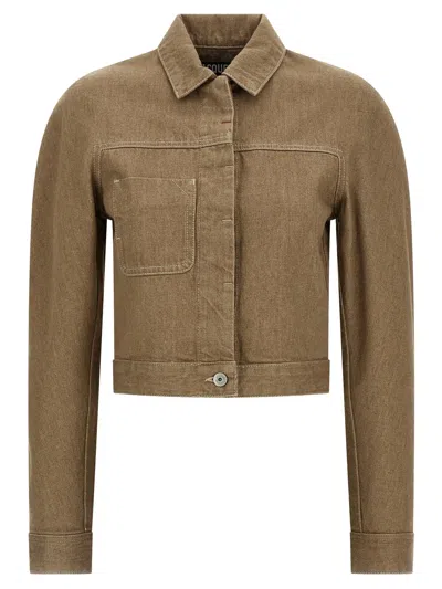 Jacquemus 'la Veste Ovalo Cargo' Jacket In Green