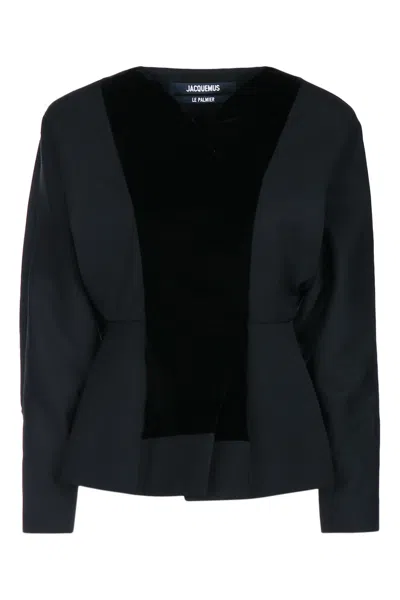 Jacquemus Paloma Mini Vest Dress In Black