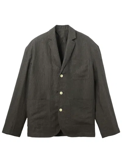 Jacquemus La Veste Pastro In Linen In Brown