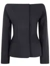 Jacquemus La Veste Spalla Wool Blend Jacket In Black