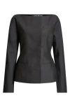 Jacquemus La Veste Spalla Wool Blend Jacket In Black