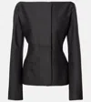 Jacquemus La Veste Spalla Wool Blend Jacket In Black
