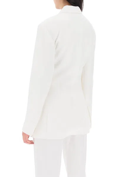 Jacquemus 'la Veste Tibau' Double Breasted Blazer In White