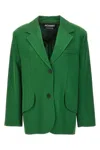Jacquemus Titolo Striped Jacquard Single-breasted Oversized Blazer Jacket