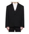 Jacquemus La Veste Titolo Button-down Suit Coat In Black