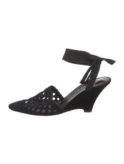 Pre-owned Jacquemus Lace Pattern Pumps In Blue