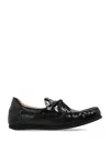 Jacquemus Batto Loafers Croco Embossed Leather Glossy In Black