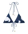Jacquemus The Triangle Bikini Top In Multi