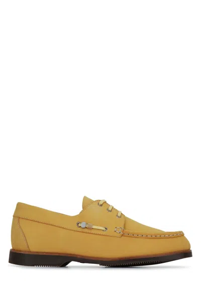 Jacquemus Lace-up Canotier Sneakers For Men In Yellow