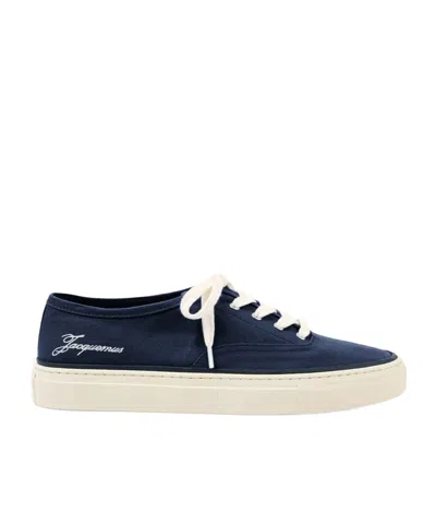 Jacquemus Lace-up Sneakers In Blue