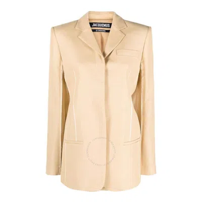 Jacquemus Ladies Beige La Veste Caraco Blazer