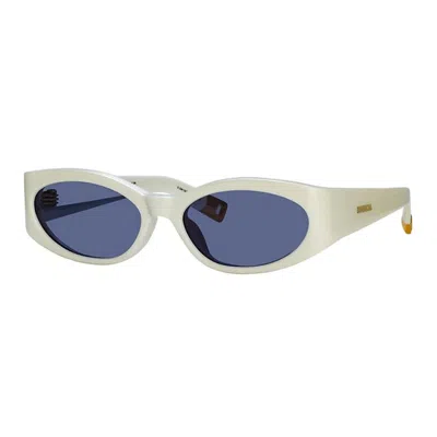 Jacquemus Ladies Black Cat Eye Sunglasses Jac/4 C7 In ["blue"]