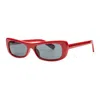 Jacquemus Ladies Black Rectangular Sunglasses Jac/55 ?2 In ["grey"]