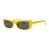 Jacquemus Ladies Black Rectangular Sunglasses Jac/55 ?5 In ["grey"]